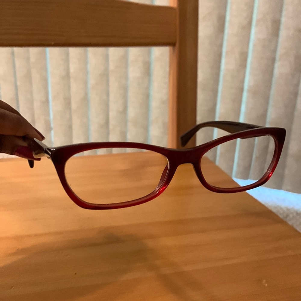 Selling Authentic PRADA glasses, slightly used burgundy color. Great pair!